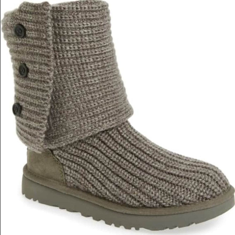 Authentic UGG Grey Knit Boots